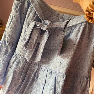 Horoscopez Baby Blue Mini Skirt